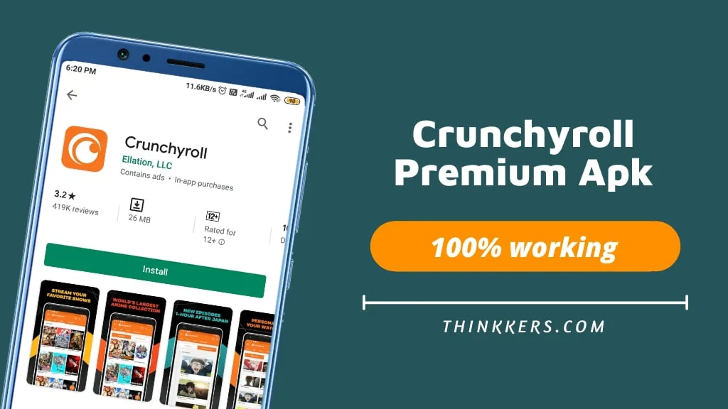 Crunchyroll Premium Apk (v3.3.2) January 2021 [Unlocked, No Ads]