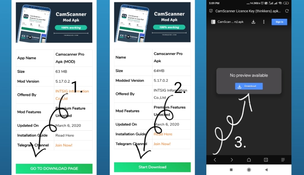 download camscanner Premium Apk