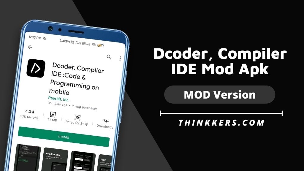 Dcoder, Compiler IDE MOD Apk - Copy
