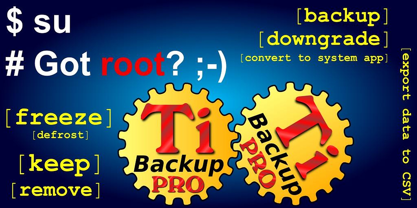 Titanium Backup PRO Key root MOD Apk Cover