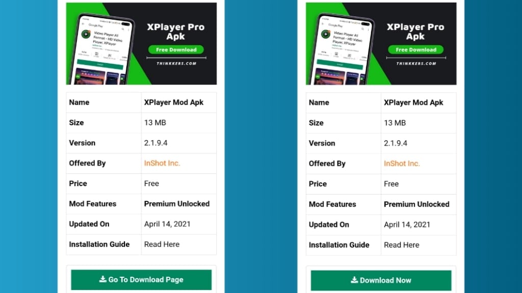 XPlayer Mod apk download