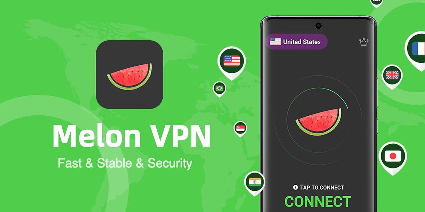 Melon VPN Unblock Proxy VPN MOD Apk Cover