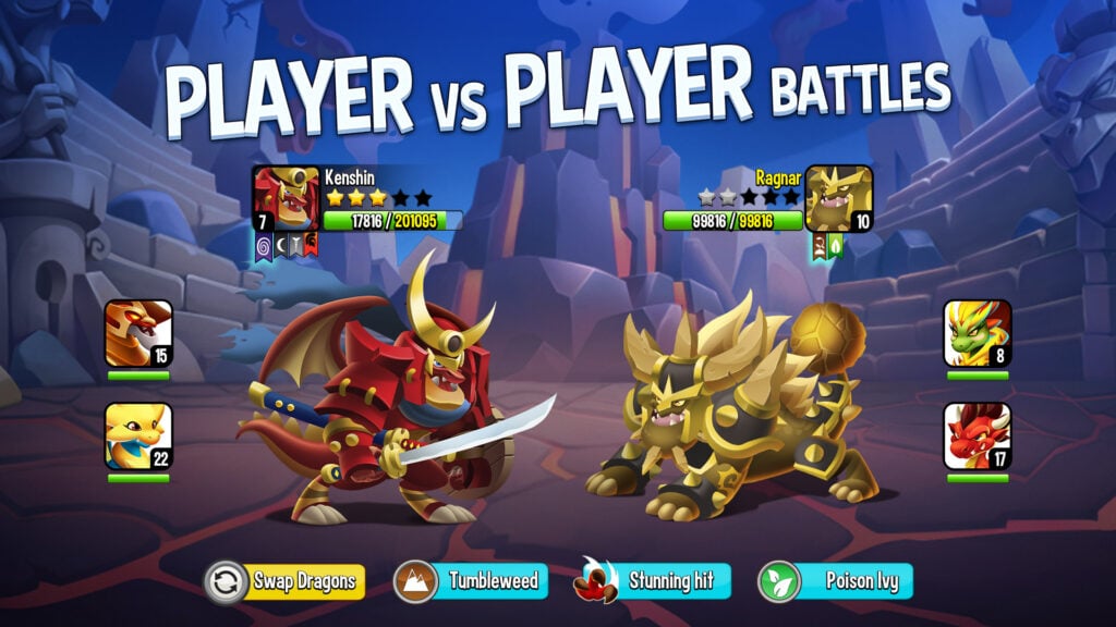 Dragon City battle