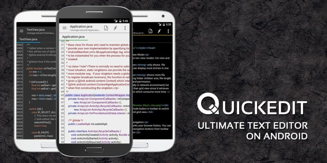 QuickEdit Text Editor PRO Apk v1.8.6 (Patched)