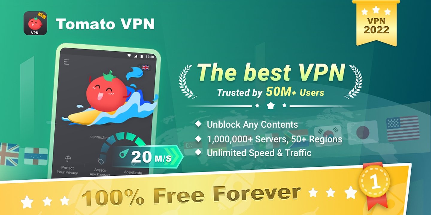 Tomato VPN VPN Proxy MOD Apk Cover
