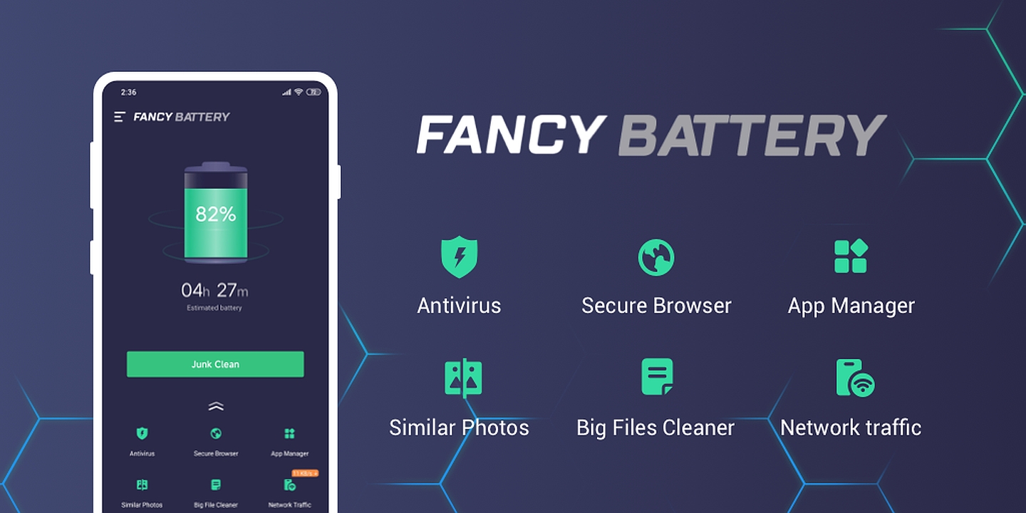 Fancy Battery Cleaner Secure MOD Apk Cover