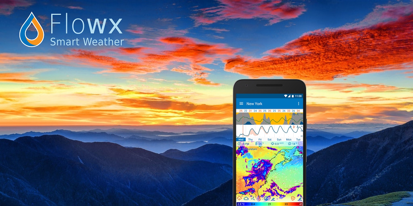 Flowx Weather Map Forecast MOD Apk Cover