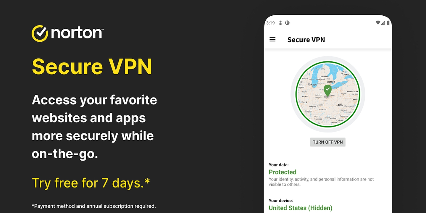 Norton Secure VPN WiFi Proxy MOD Apk Cover