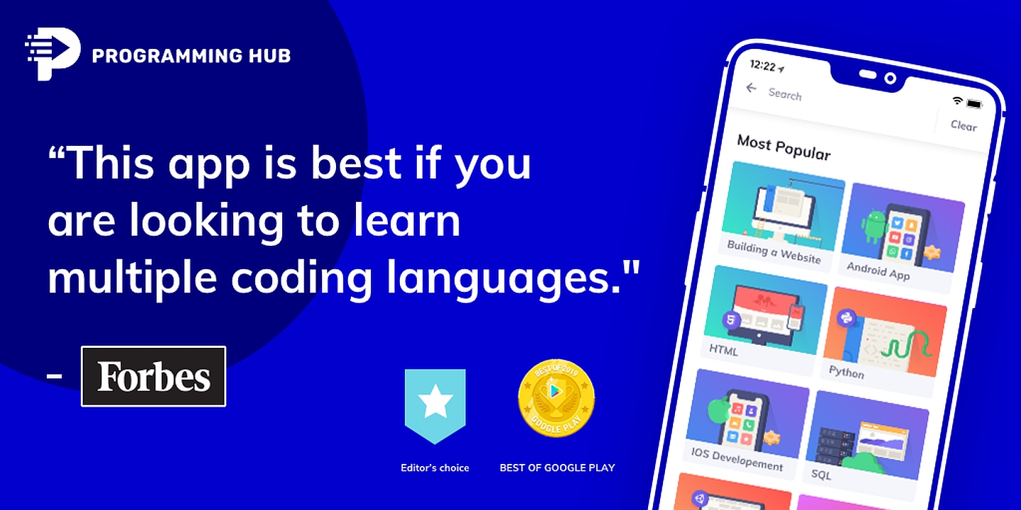 Programming Hub Learn to code MOD Apk Cover