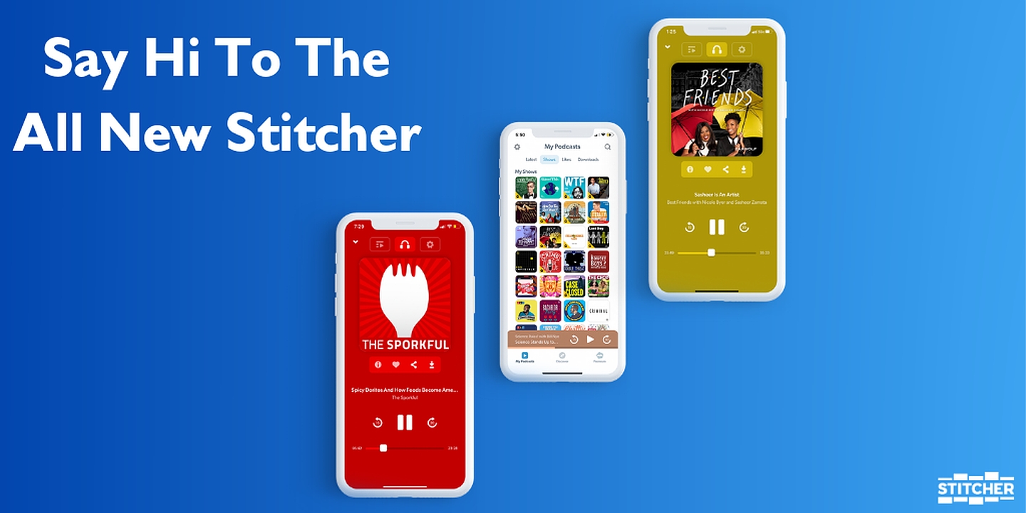 Stitcher Podcast Player MOD Apk Cover