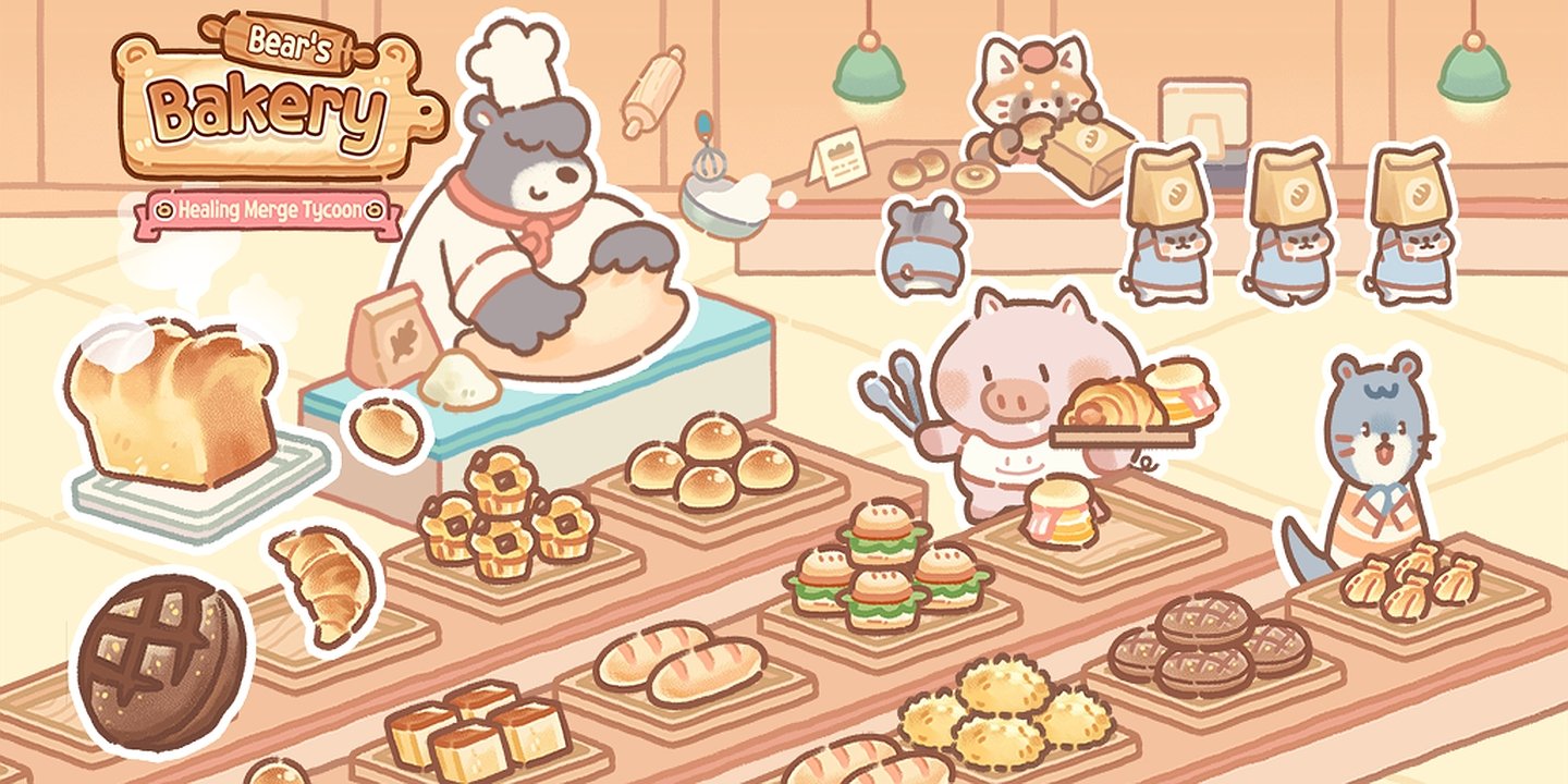 Bear Bakery Cooking Tycoon MOD Apk Cover
