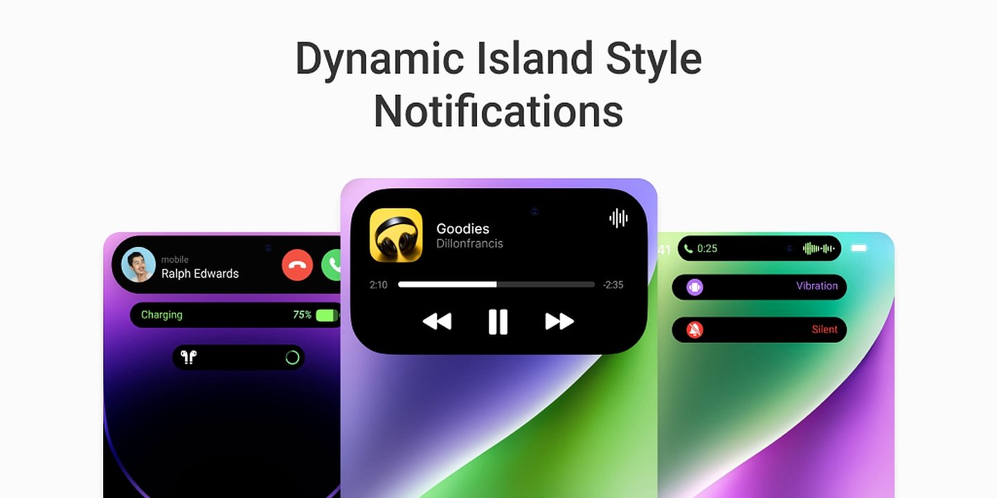 Dynamic Island iOS 16 notch MOD Apk Cover