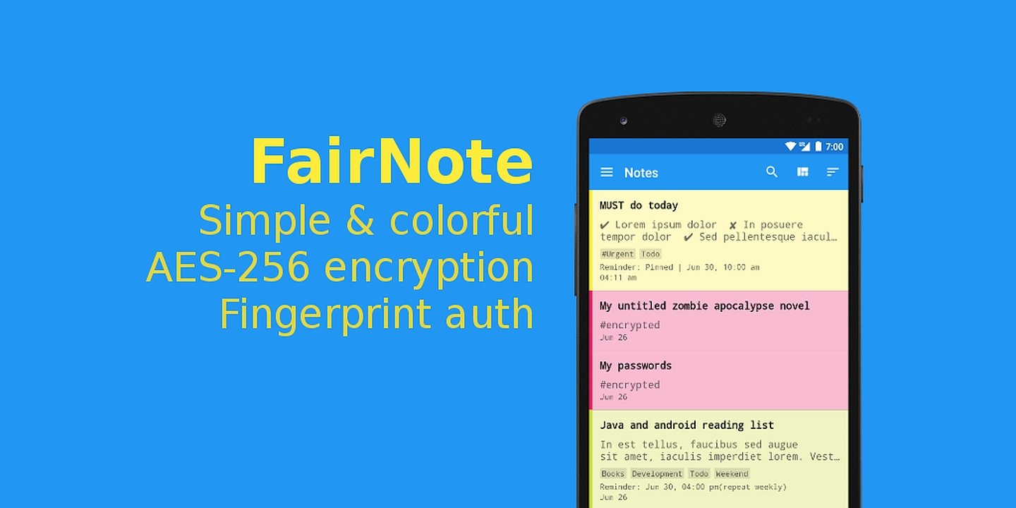 FairNote Encrypted Notes MOD Apk Cover