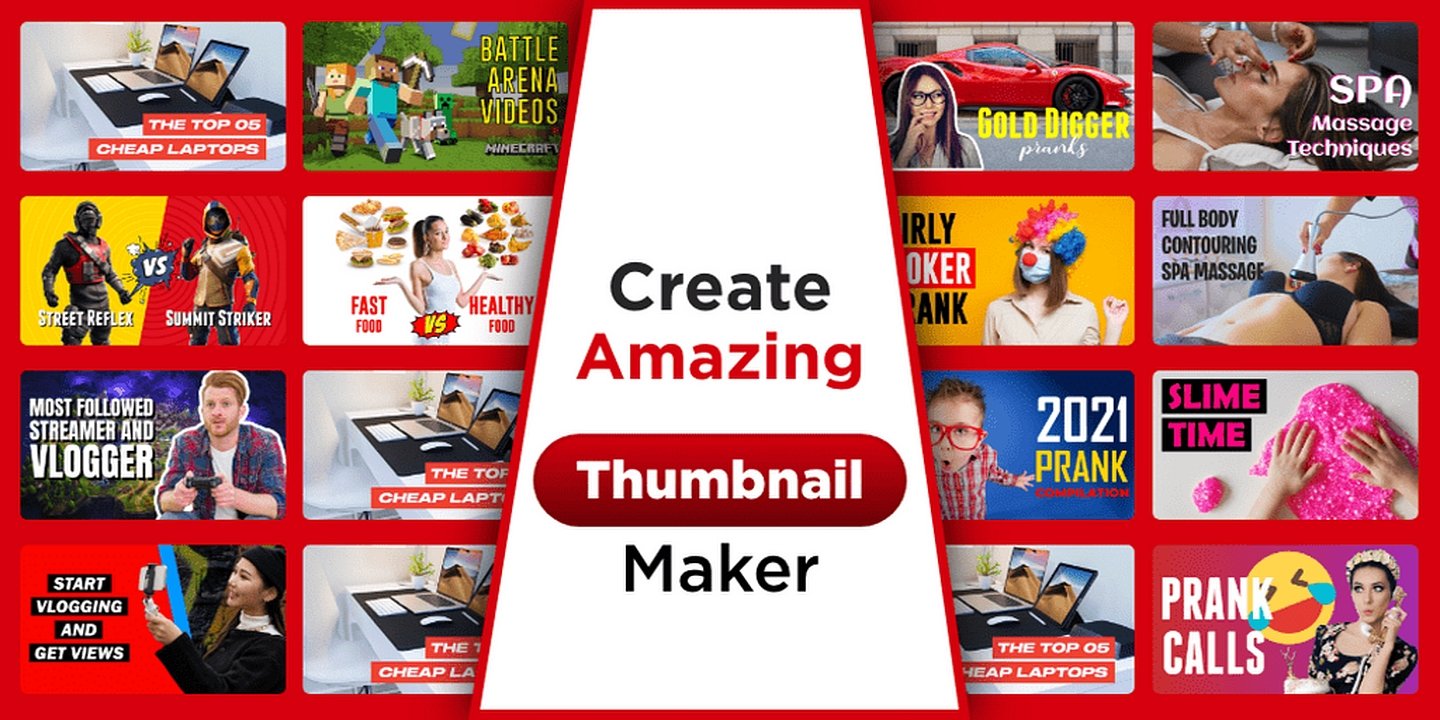 Thumbnail Maker Channel art MOD Apk Cover
