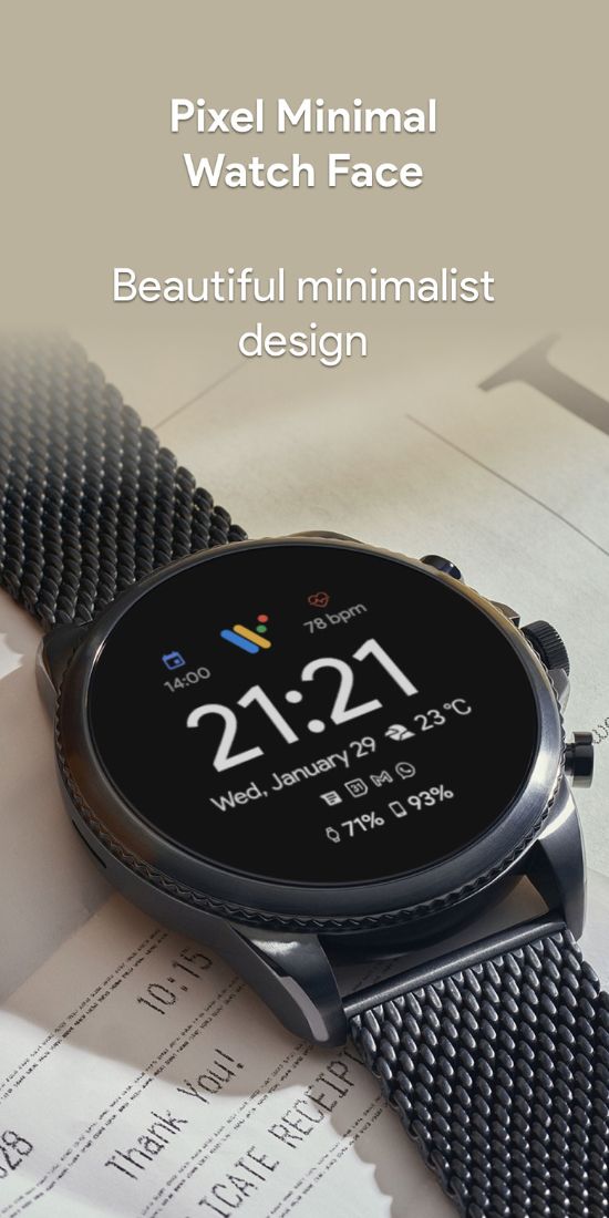 Pixel Minimal Watch Face Apk + MOD v2.5.7 (Premium)