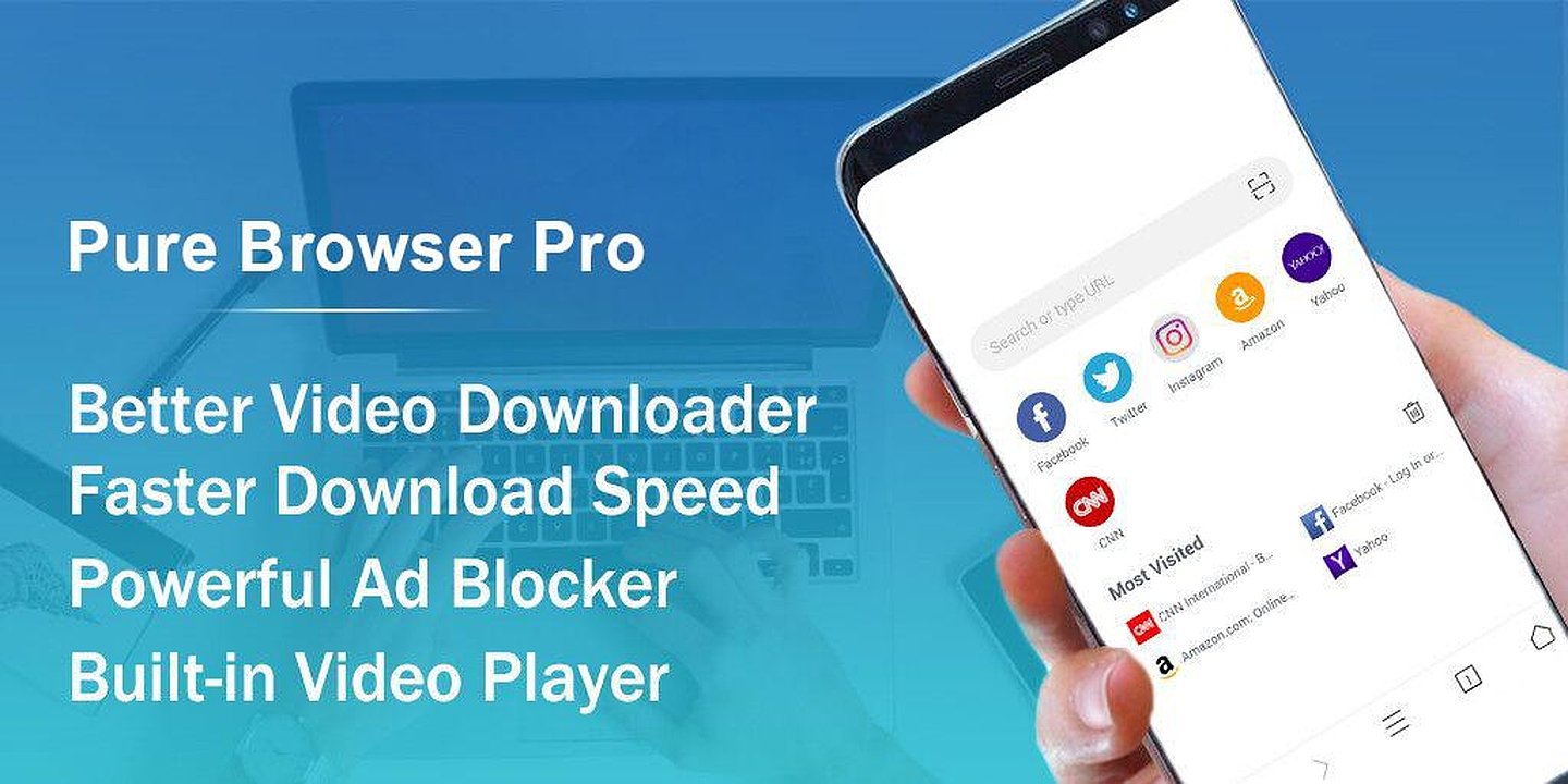 Pure Browser Pro Ad Blocker MOD Apk Cover
