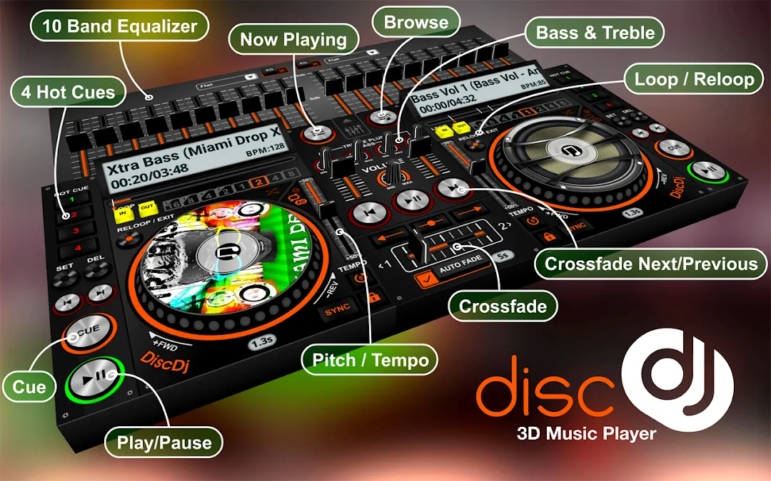 DiscDj 3D Music Player Screenshot 6