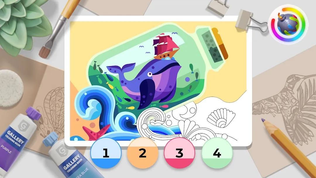 Gallery: Coloring Book & Decor Screenshot 7