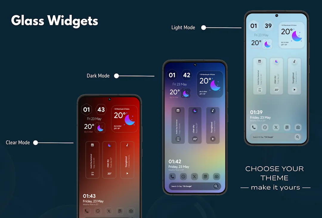 Glass Widgets Screenshot 3