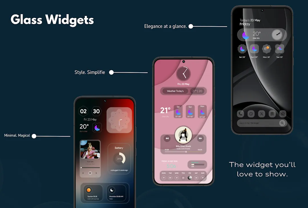 Glass Widgets Screenshot 4