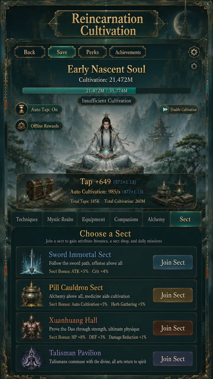 Idle Cultivation Screenshot 2