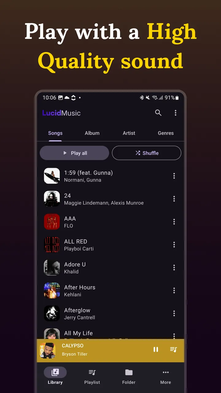 Lucid Music Player Screenshot 5