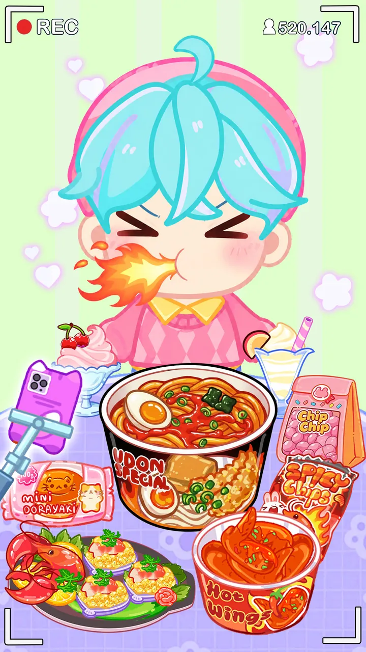 Mukbang ASMR: Idol Livestream Screenshot 8