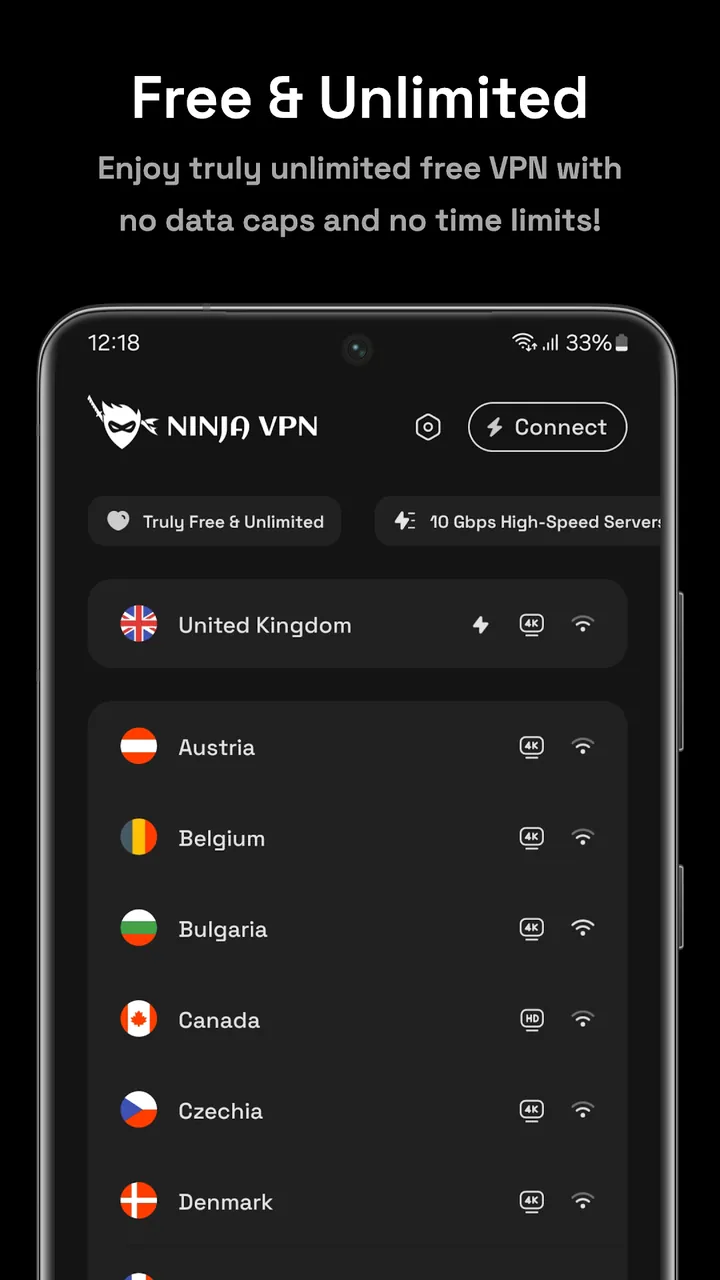 Ninja VPN Screenshot 2