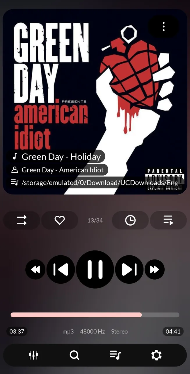 PowerAudio Plus Music Player Screenshot 2