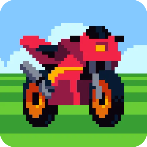Retro Highway - Bike Racer Screenshot 1