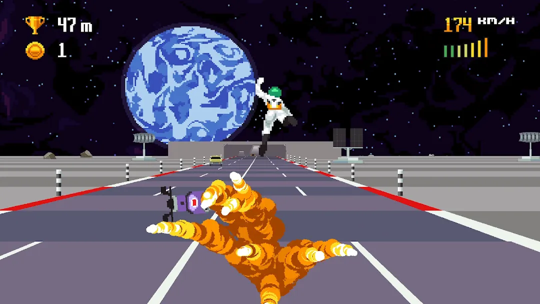 Retro Highway - Bike Racer Screenshot 4