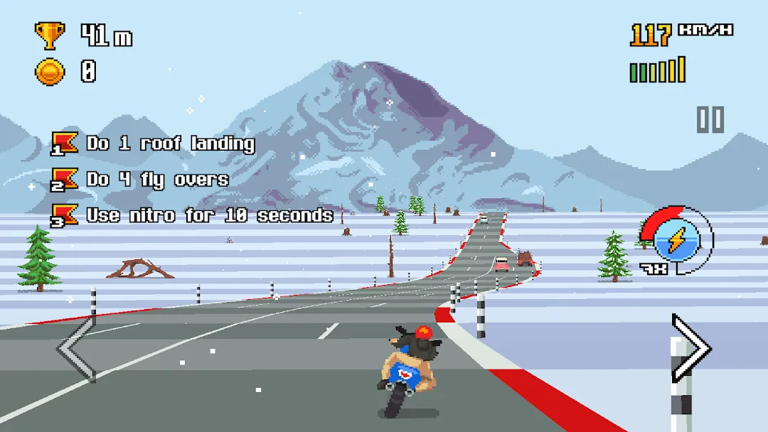Retro Highway - Bike Racer Screenshot 5