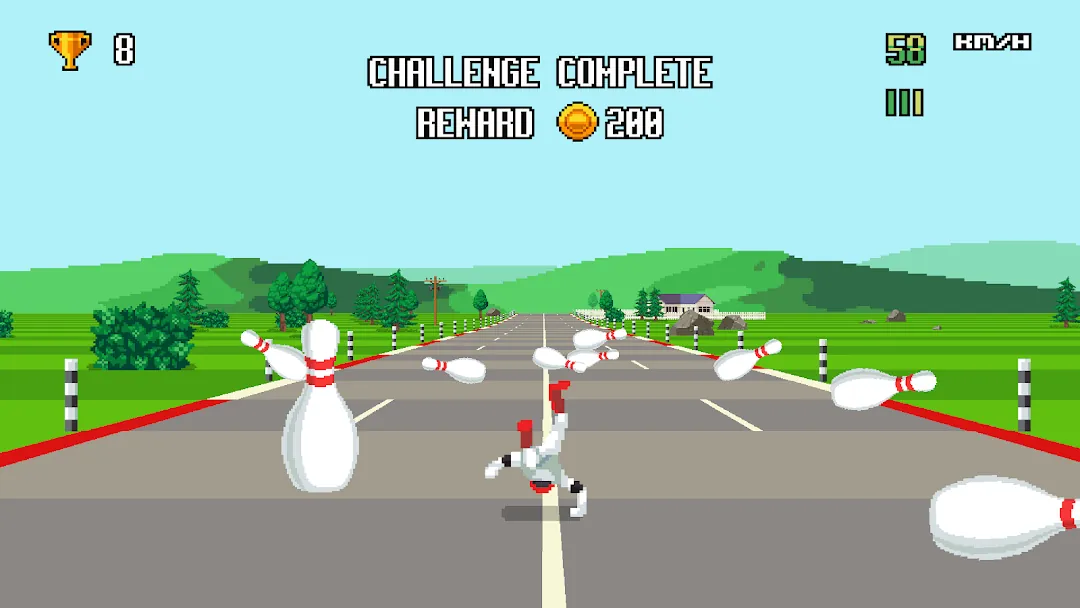 Retro Highway - Bike Racer Screenshot 8
