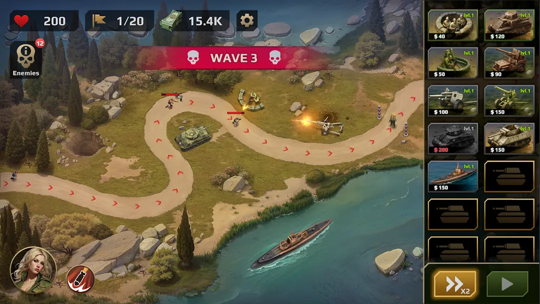 WWII Defense: RTS Army TD game Screenshot 2