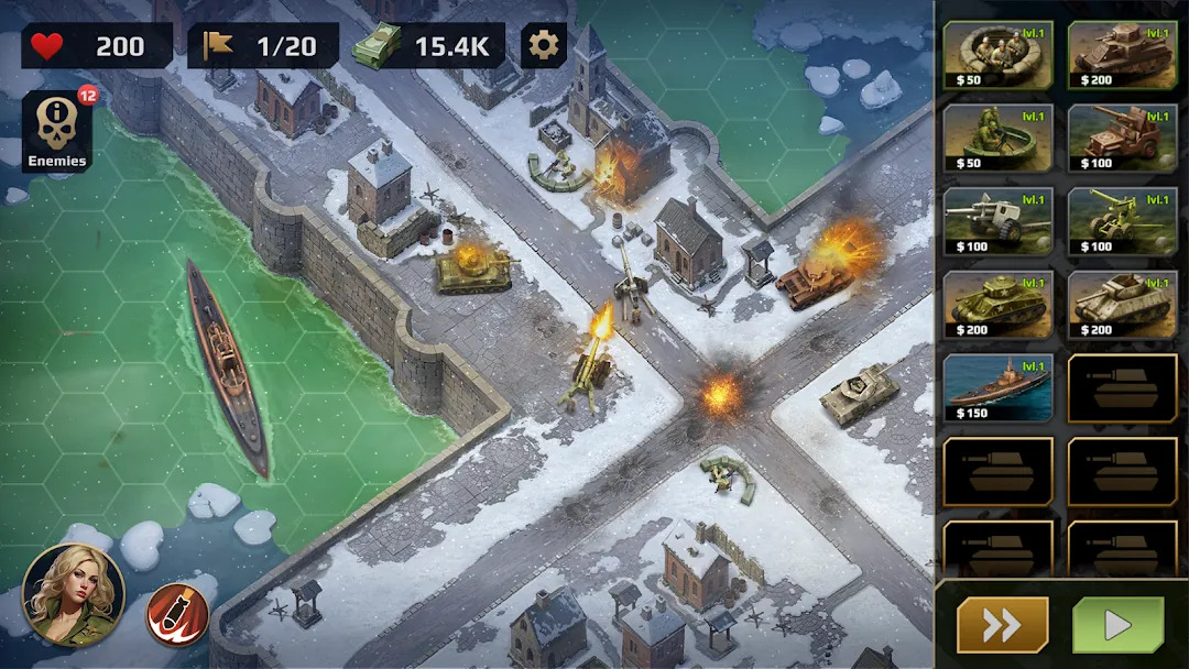 WWII Defense: RTS Army TD game Screenshot 4