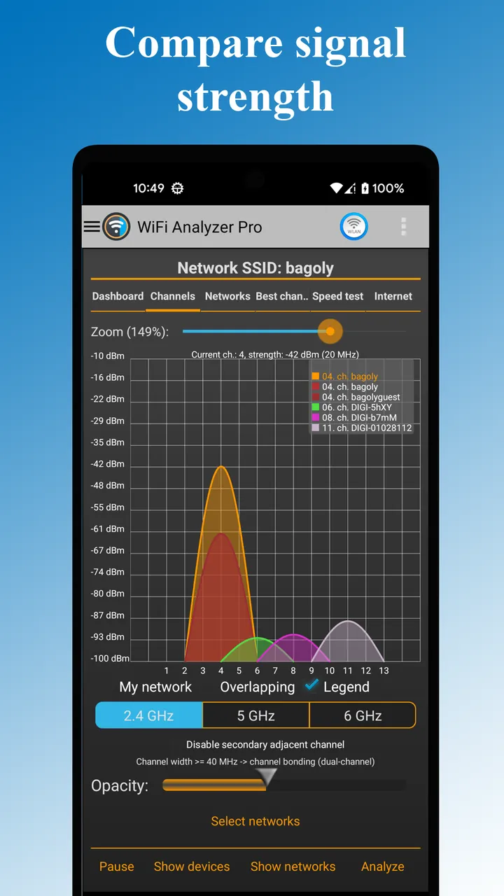 WiFi Analyzer Pro Screenshot 2