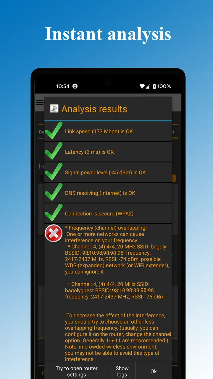 WiFi Analyzer Pro Screenshot 6