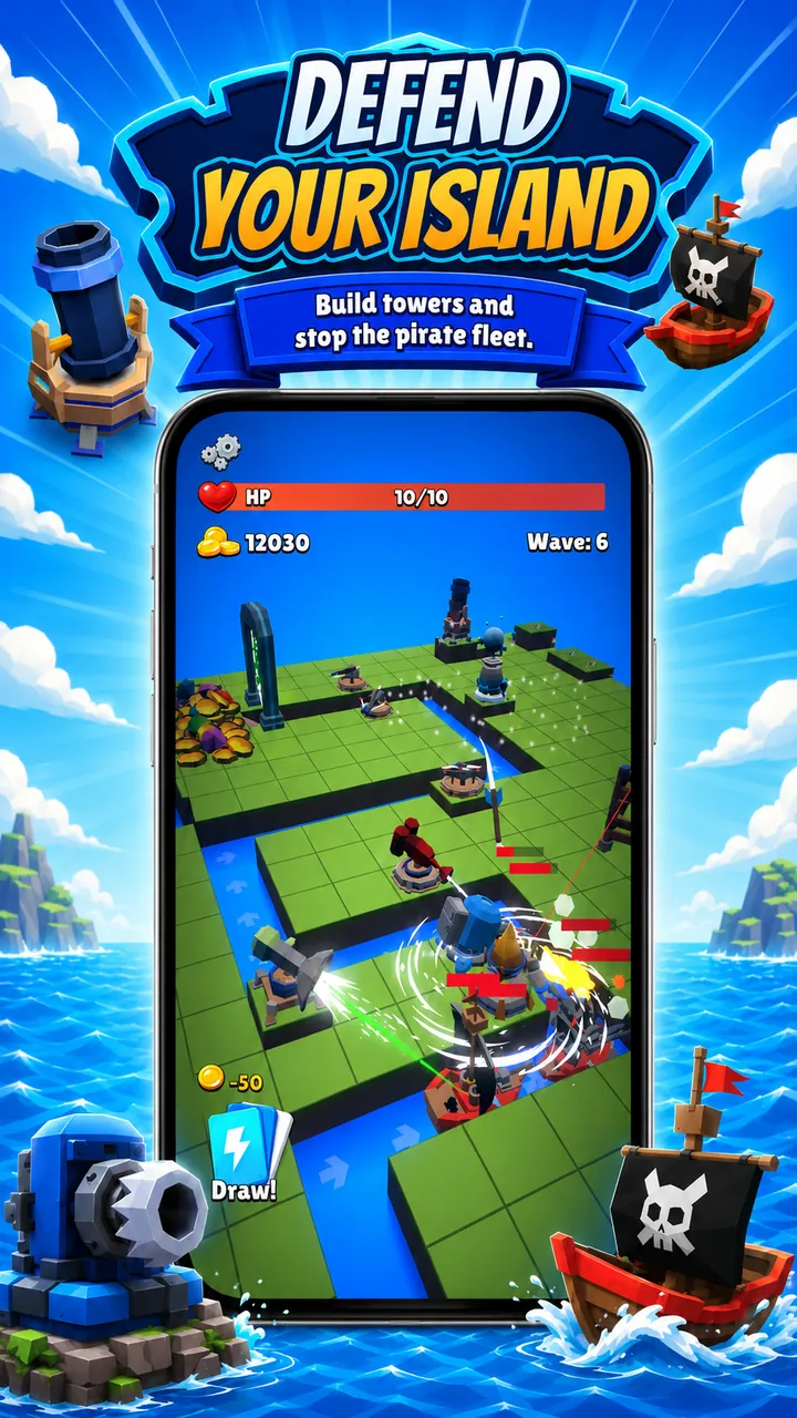 Endless Island TowerDefense Screenshot 5