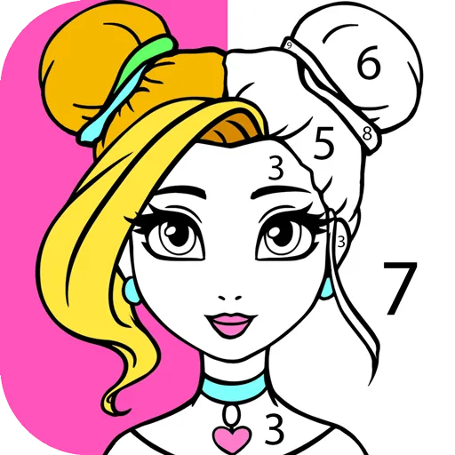Girls Coloring Book for Girls Screenshot 1