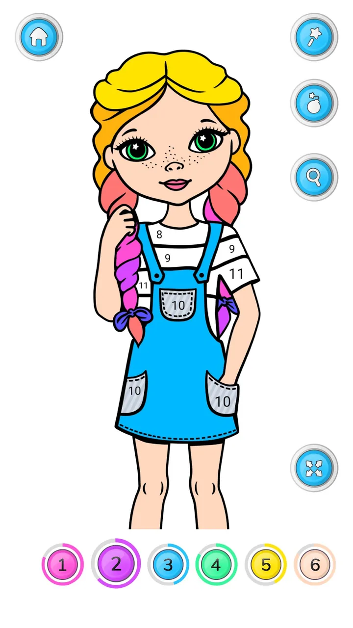 Girls Coloring Book for Girls Screenshot 3