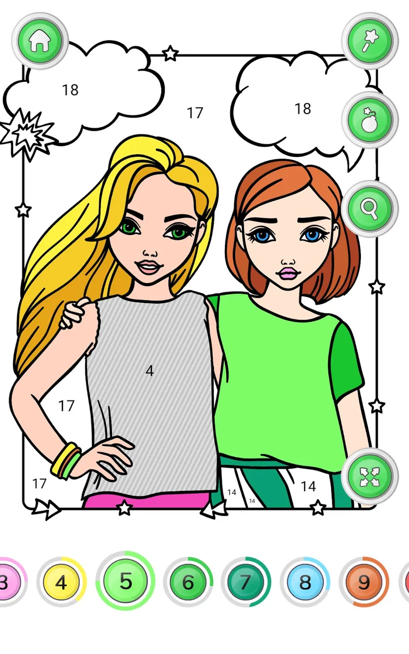 Girls Coloring Book for Girls Screenshot 8