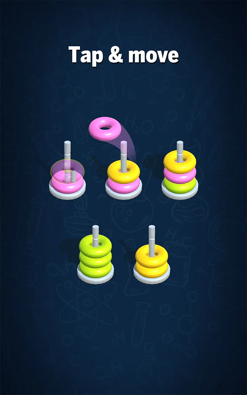 Hoop Sort Puzzle: Color Ring Screenshot 2