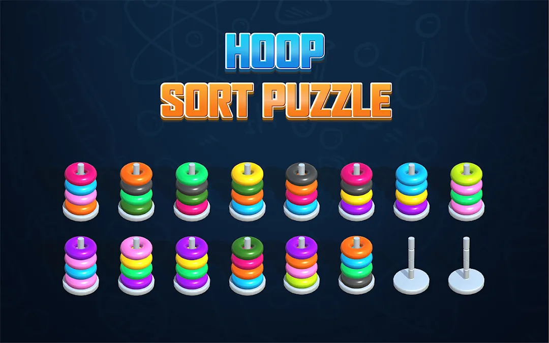 Hoop Sort Puzzle: Color Ring Screenshot 8