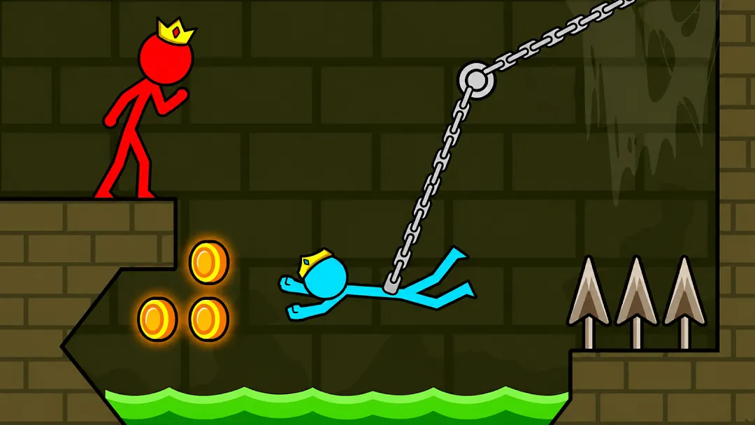 Red and Blue Stickman 2 Screenshot 2