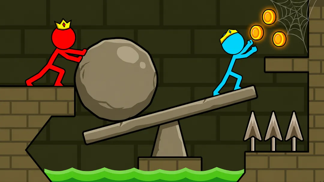 Red and Blue Stickman 2 Screenshot 6