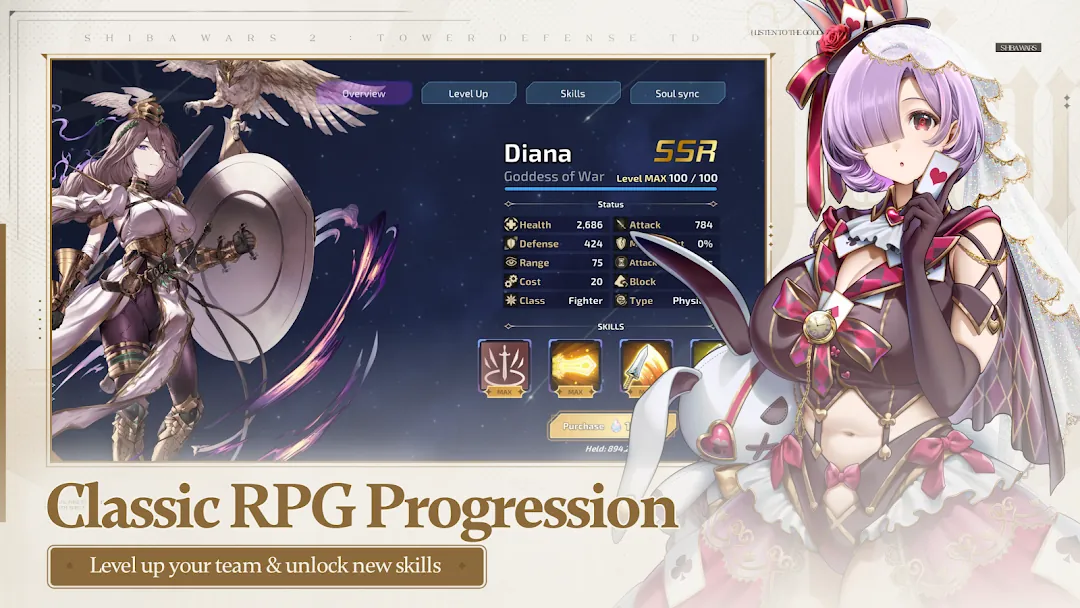 Shiba Wars: Goddess Link TD Screenshot 3