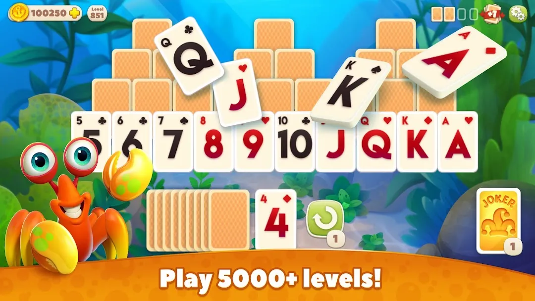 Undersea Solitaire Tripeaks Screenshot 2