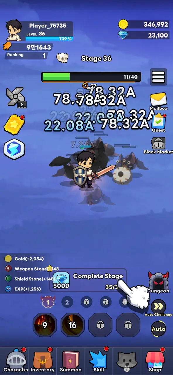 Webtoon Hero: Idle RPG Screenshot 3