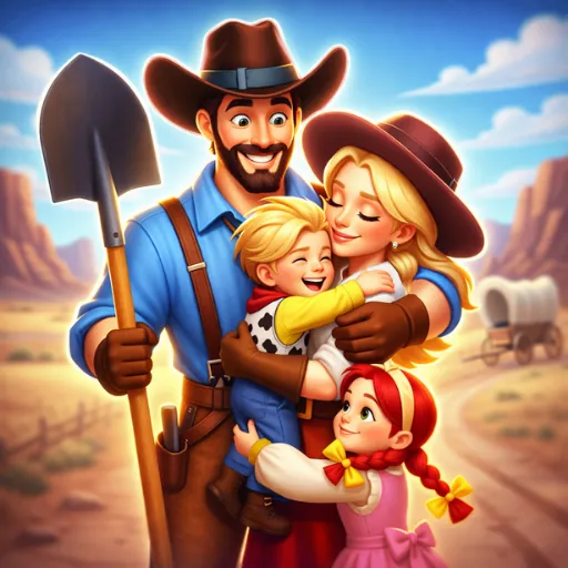 Westward Farm: Family Escape Screenshot 1