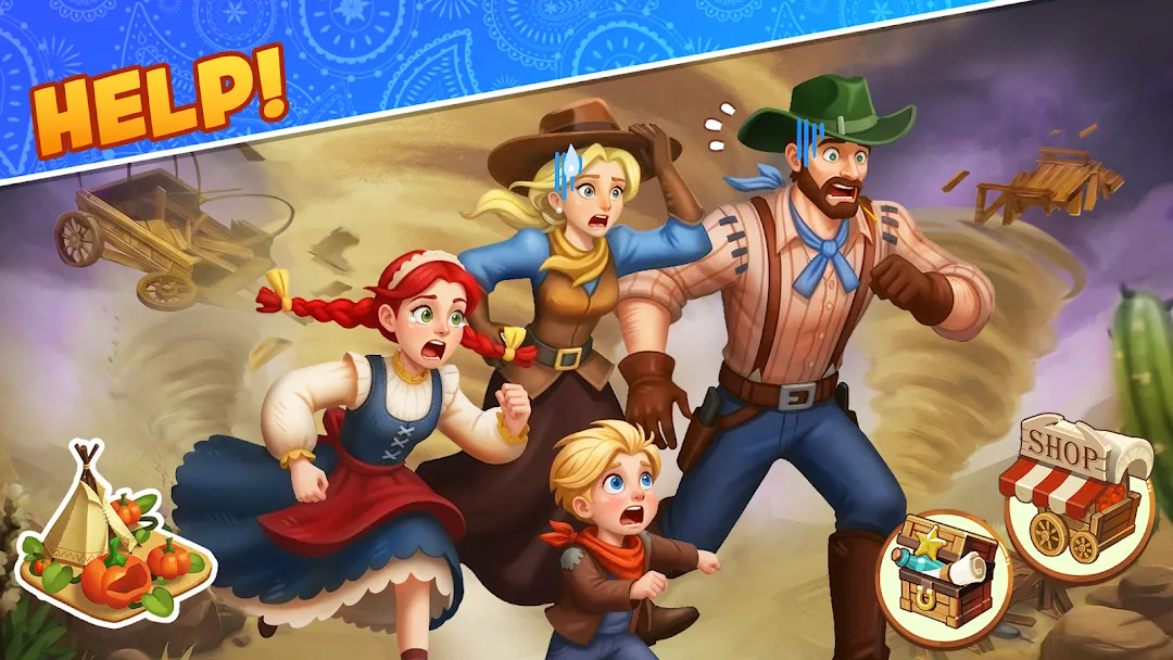 Westward Farm: Family Escape Screenshot 2